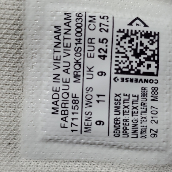 Converse Chuck Taylor All Star High 'Made with Love Womens 11 - Picture 14 of 14